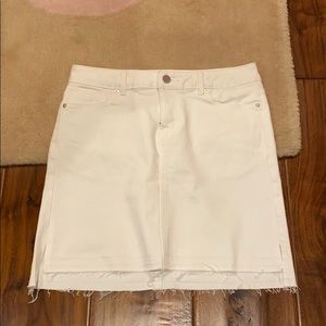 Calvin Kline white jean skirt!!